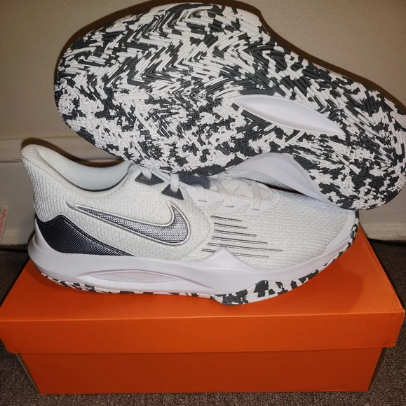 Nike Precision V White Cool Grey Mens size 9 1/2 size 10 - Picture 1 of 6